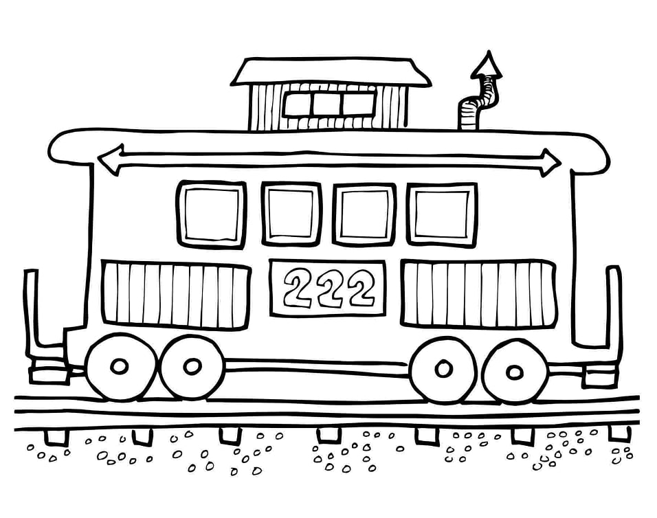 Desenho deVagão de Trem para colorir