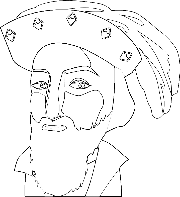 Desenho dedesenho vasco da gama 6 para colorir para colorir