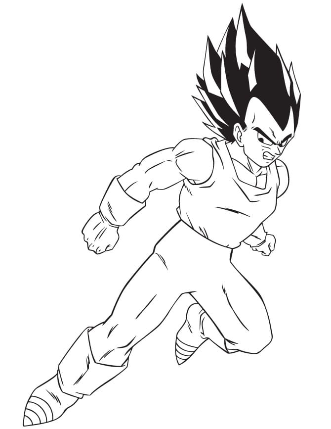 Desenho deVegeta 6 para colorir