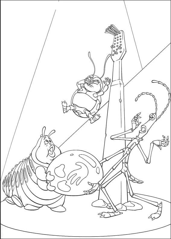 Desenho deVida de Insecto 4 para colorir