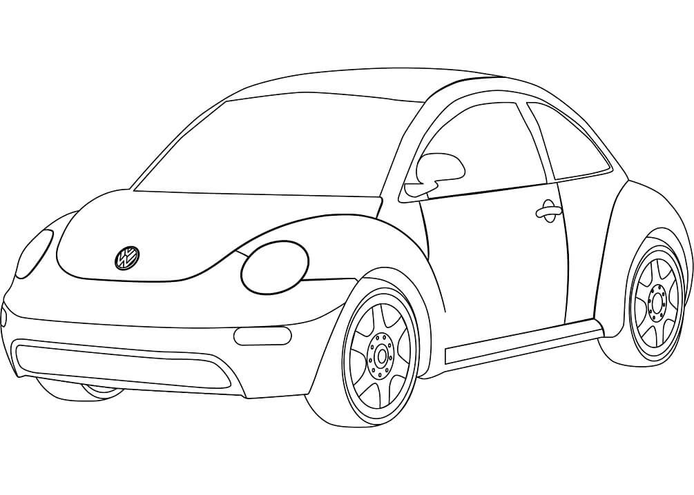 Desenho deVolkswagen Beetle para colorir