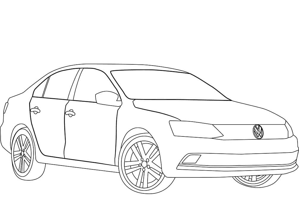 Desenho deVolkswagen Jetta para colorir