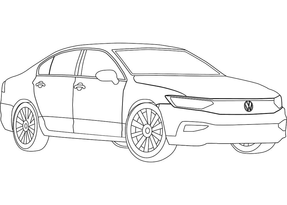 Desenho deVolkswagen Passat para colorir