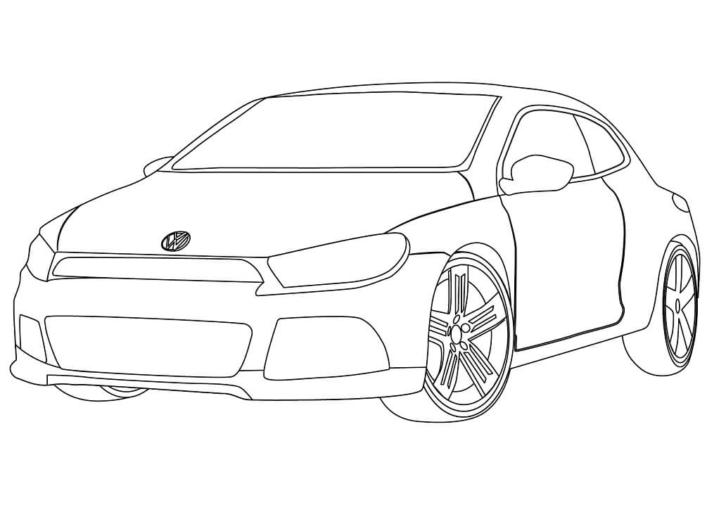 Desenho deVolkswagen Scirocco para colorir