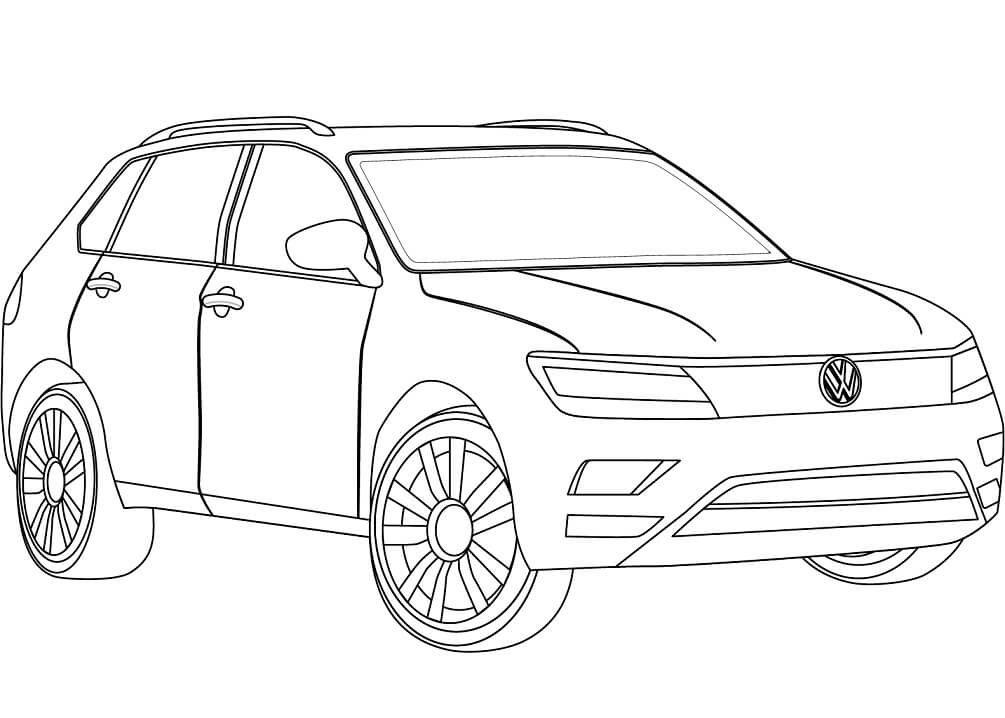 Desenho deVolkswagen Tiguan para colorir