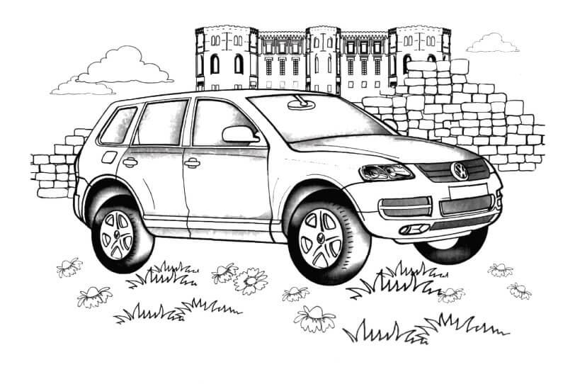 Desenho deVolkswagen Touareg para colorir