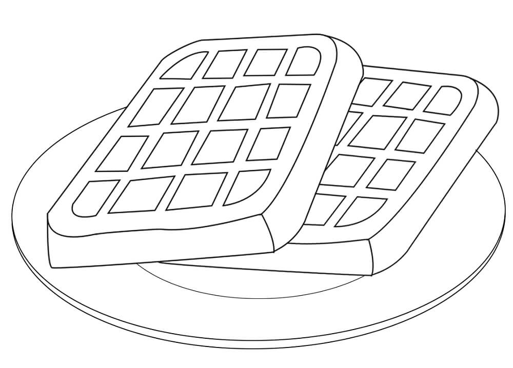 Desenhos de Waffle para colorir