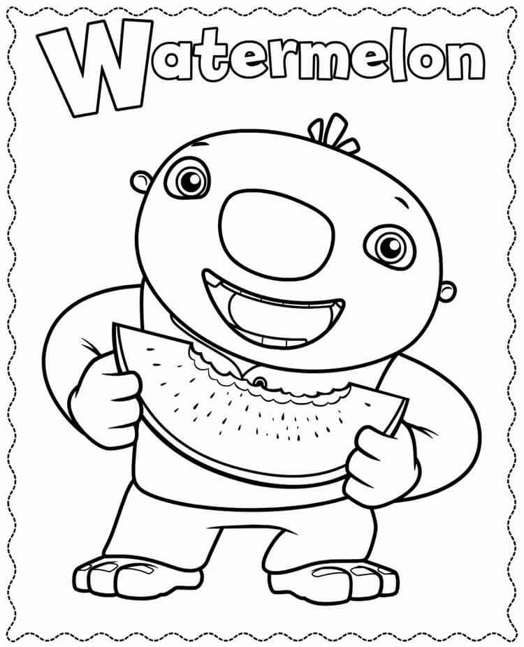 Desenho de Wallykazam 18 para colorir