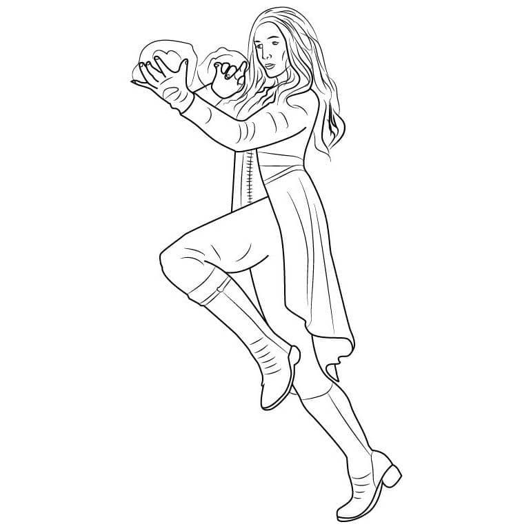 Desenho de Wanda Maximoff 8 para colorir