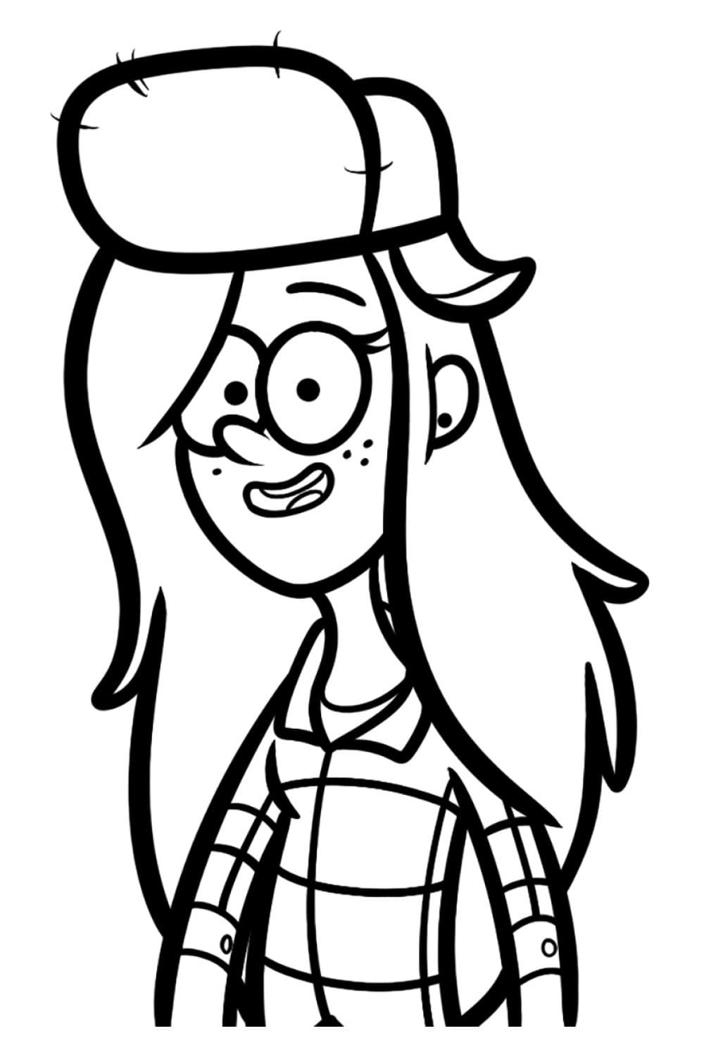 Desenho deWendy de Gravity Falls para colorir