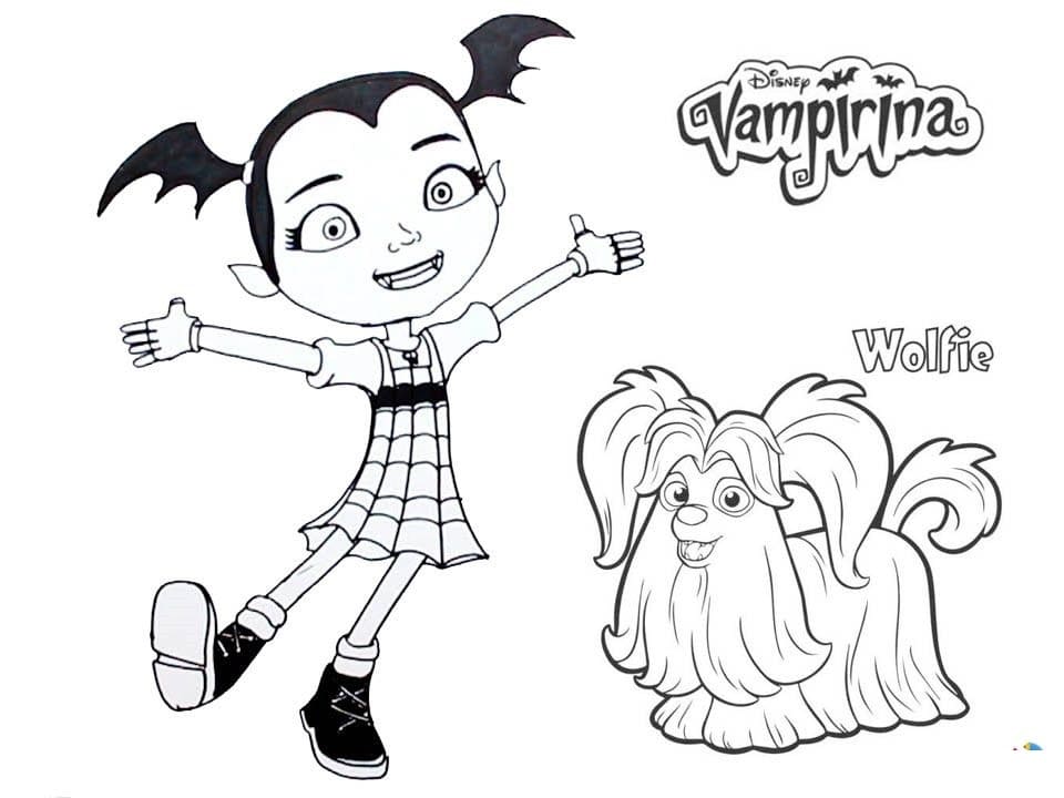 Desenhos de Vampirina para colorir