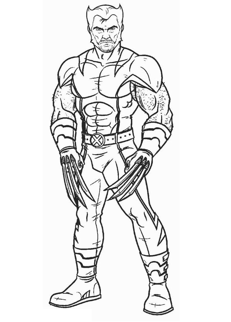 Desenho deWolverine Incrível 2 para colorir