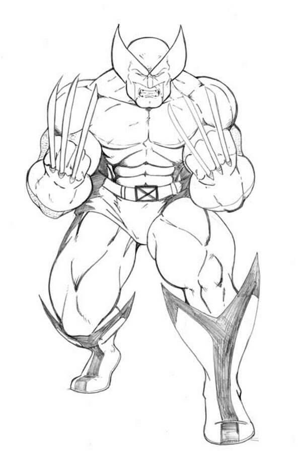 Desenho deWolverine Incrível 3 para colorir