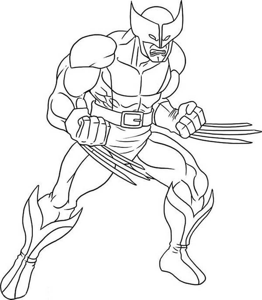 Desenho deWolverine Incrível 4 para colorir