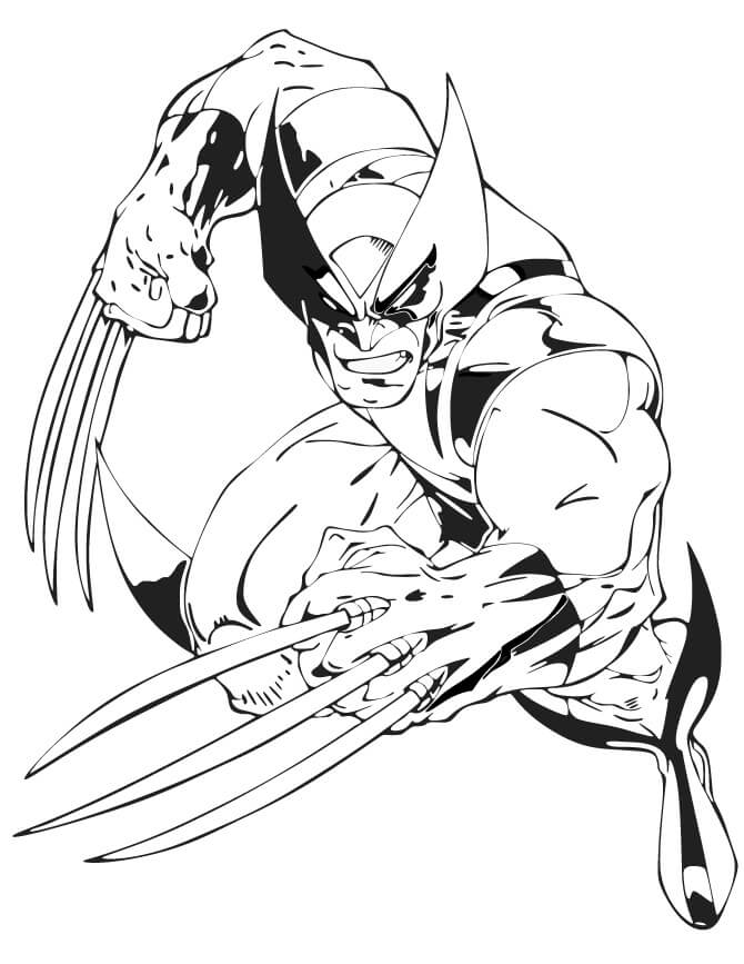 Desenho deWolverine Incrível 5 para colorir