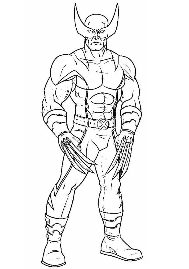 Desenho deWolverine Incrível para colorir