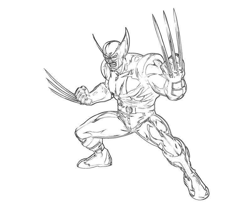 Desenho deWolverine Zangado 4 para colorir