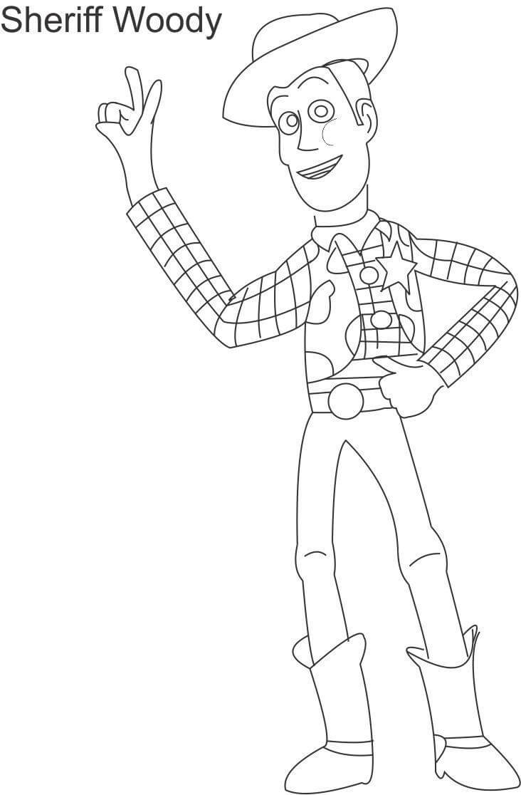 Desenho deWoody 6 para colorir