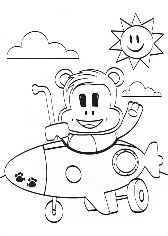 Desenho deWorry Bear de Julius Jr. 1 para colorir