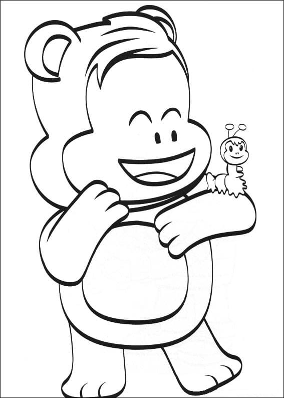 Desenho deWorry Bear de Julius Jr. para colorir