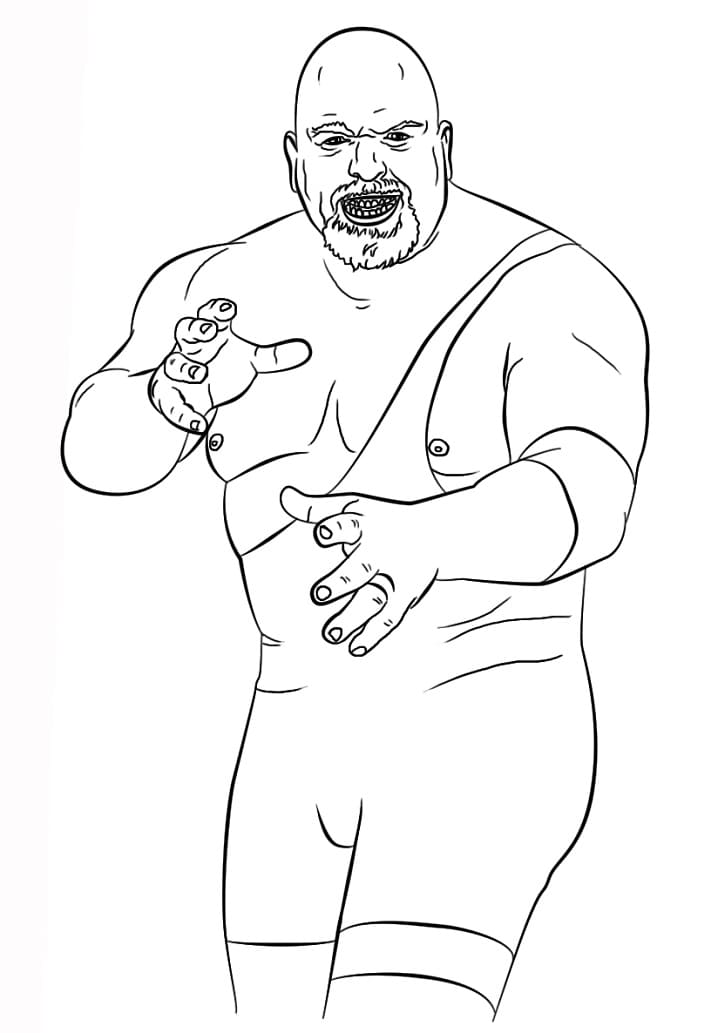 Desenho deWWE Big Show para colorir