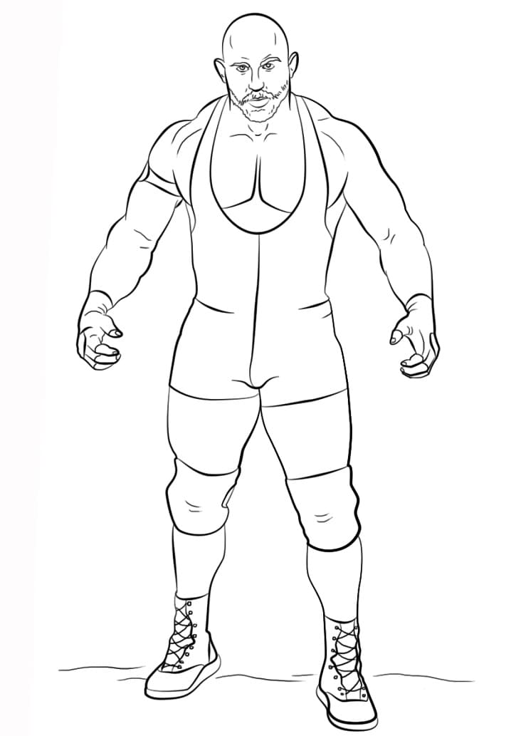 Desenho deWWE Ryback para colorir