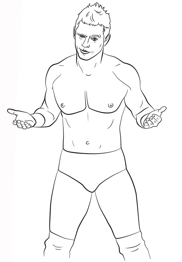 Desenho deWWE The Miz para colorir