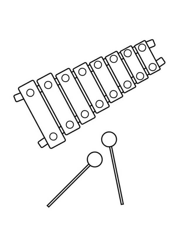 Desenho deXilofone Normal 3 para colorir