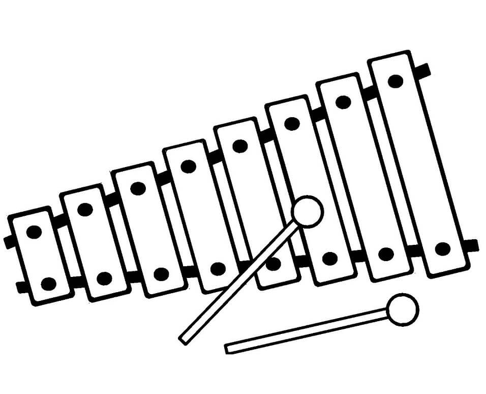 Desenho deXilofone Normal para colorir