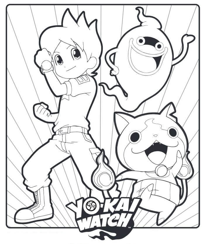 Desenhos de Yo‑Kai Watch para colorir