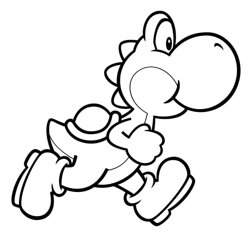 Desenhos de Yoshi para colorir