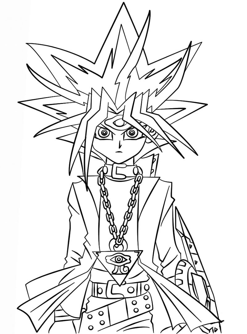 Desenho deYugi Muto 2 para colorir