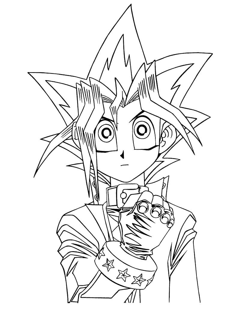 Desenho deYugi Muto 4 para colorir