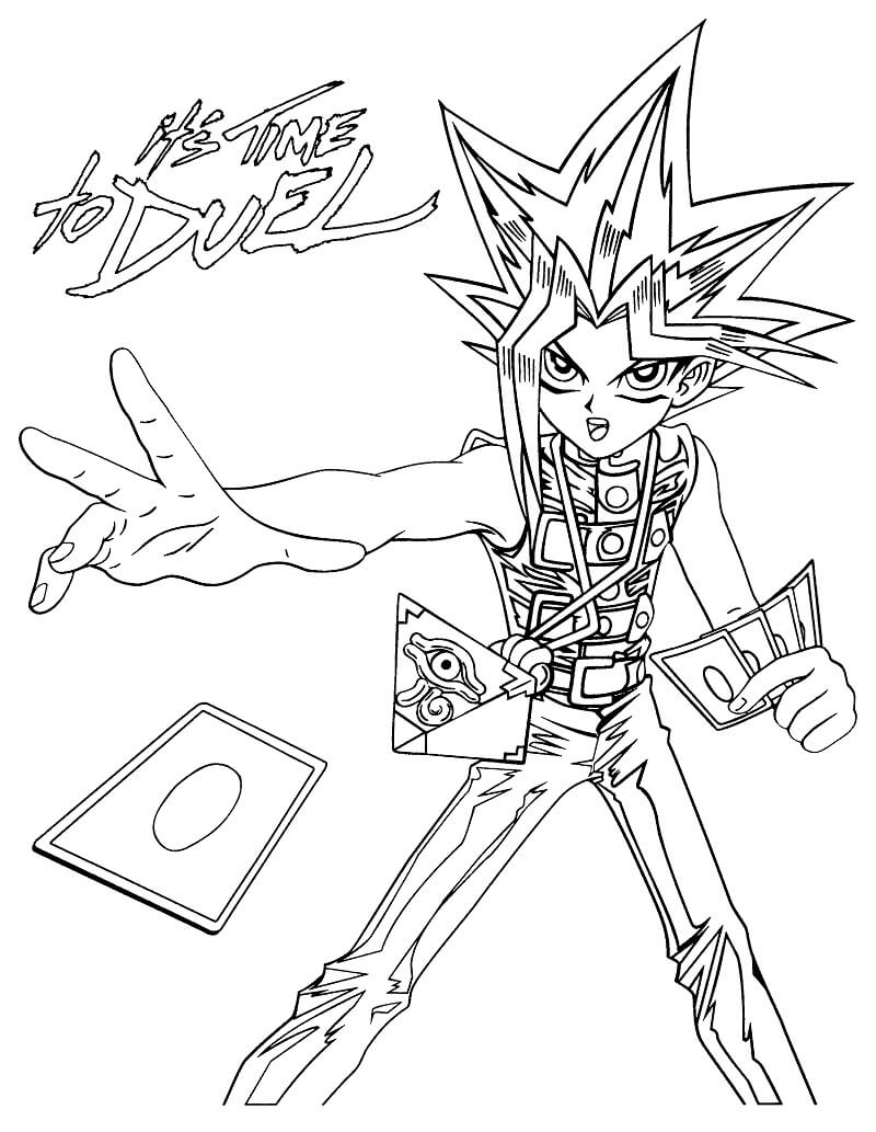 Desenho deYugi Muto para colorir