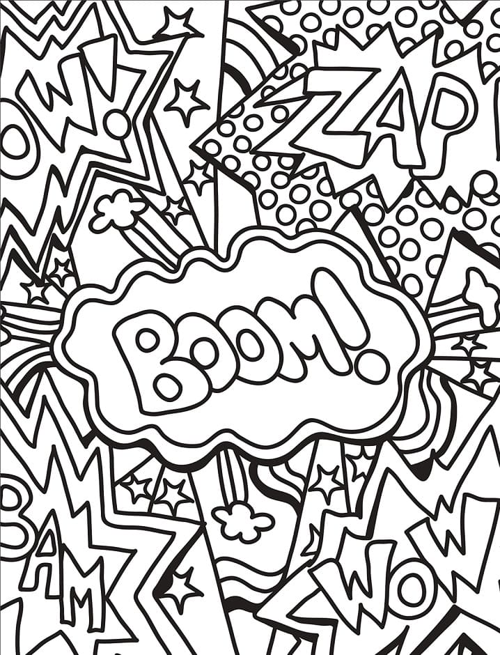 Desenho deZap Boom Wow para colorir