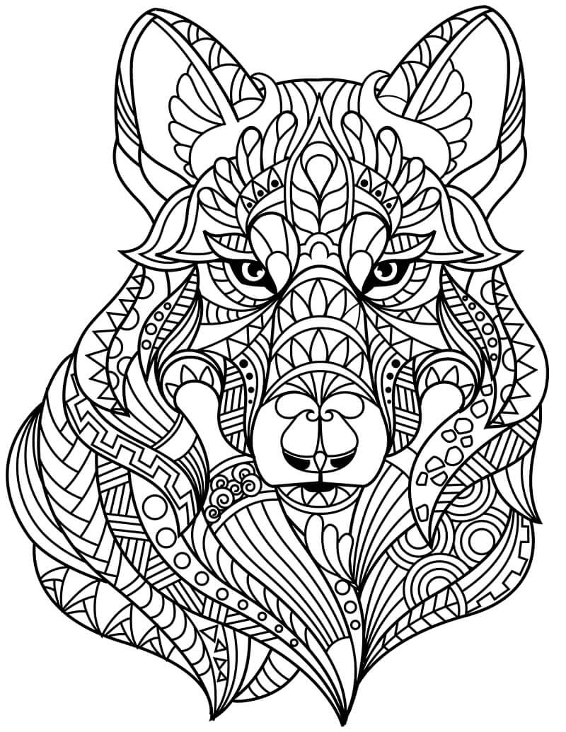 Desenho deZentangle Maravilhosa 2 para colorir