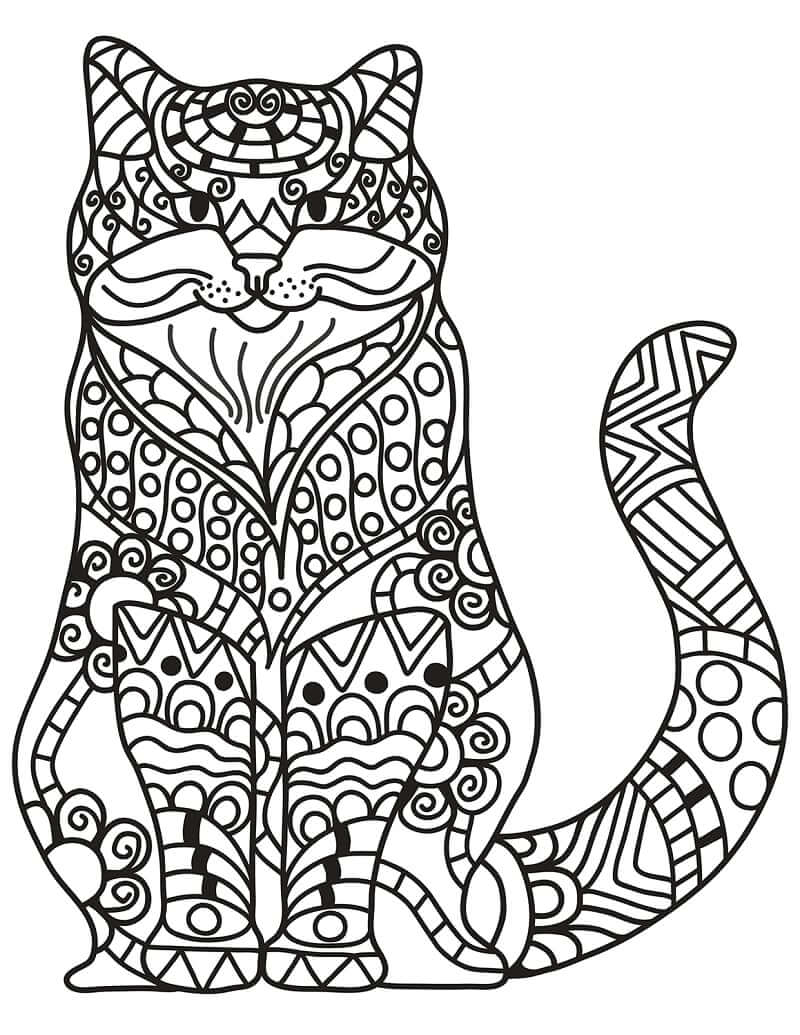 Desenho deZentangle Maravilhosa para colorir