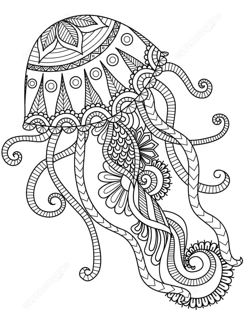 Desenho deZentangle 1 para colorir