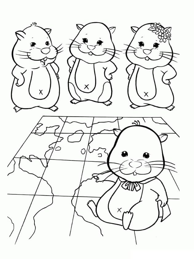 Desenho deZhu Zhu Pets 5 para colorir