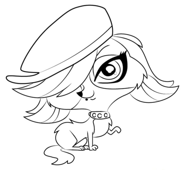 Desenho de Zoe Littlest Pet Shop para colorir