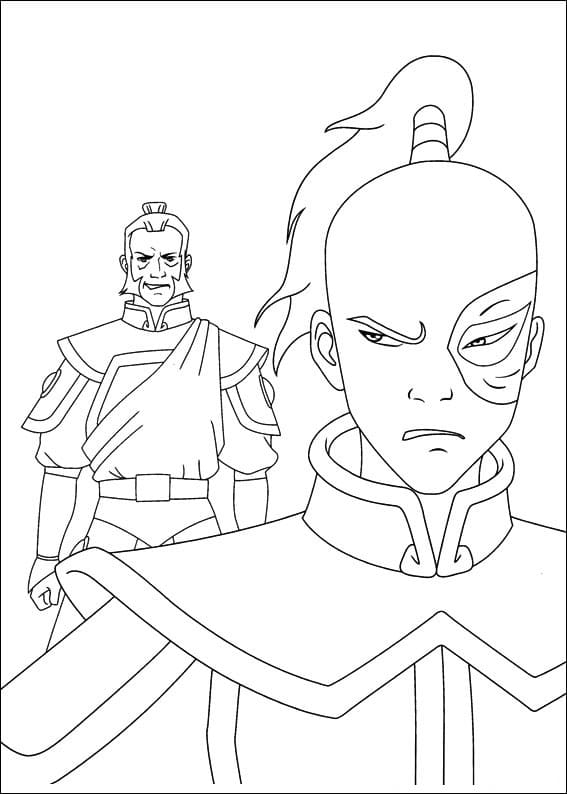 Desenho deZuko de Avatar para colorir