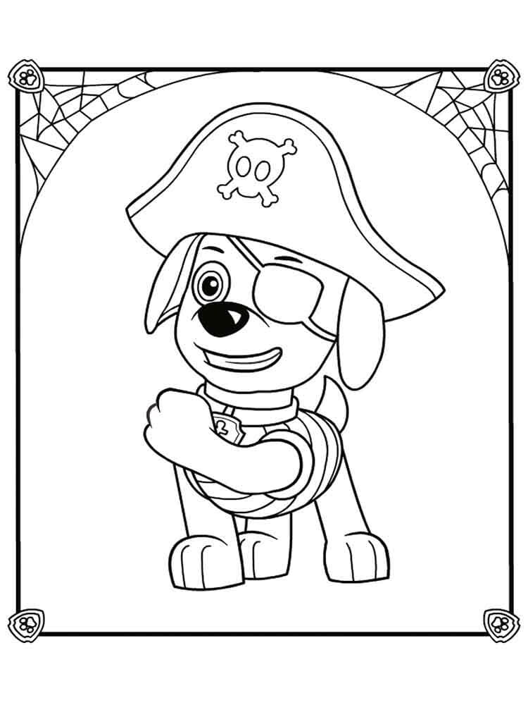 Desenho deZuma de Patrulha Canina 4 para colorir