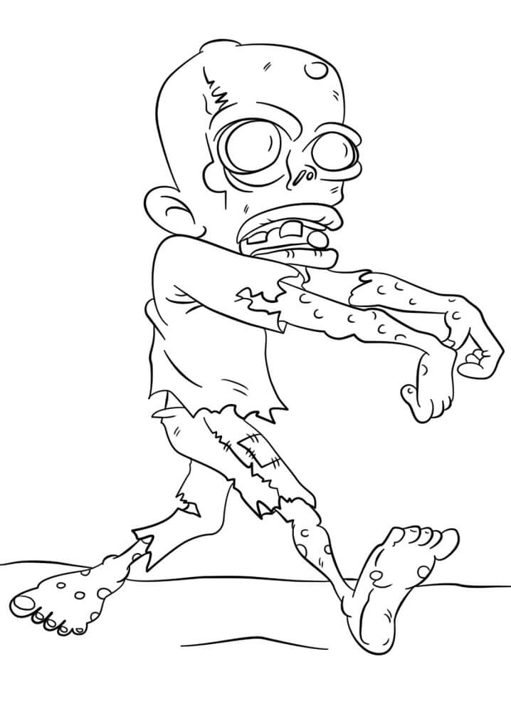 Desenho deZumbi Malvado 3 para colorir