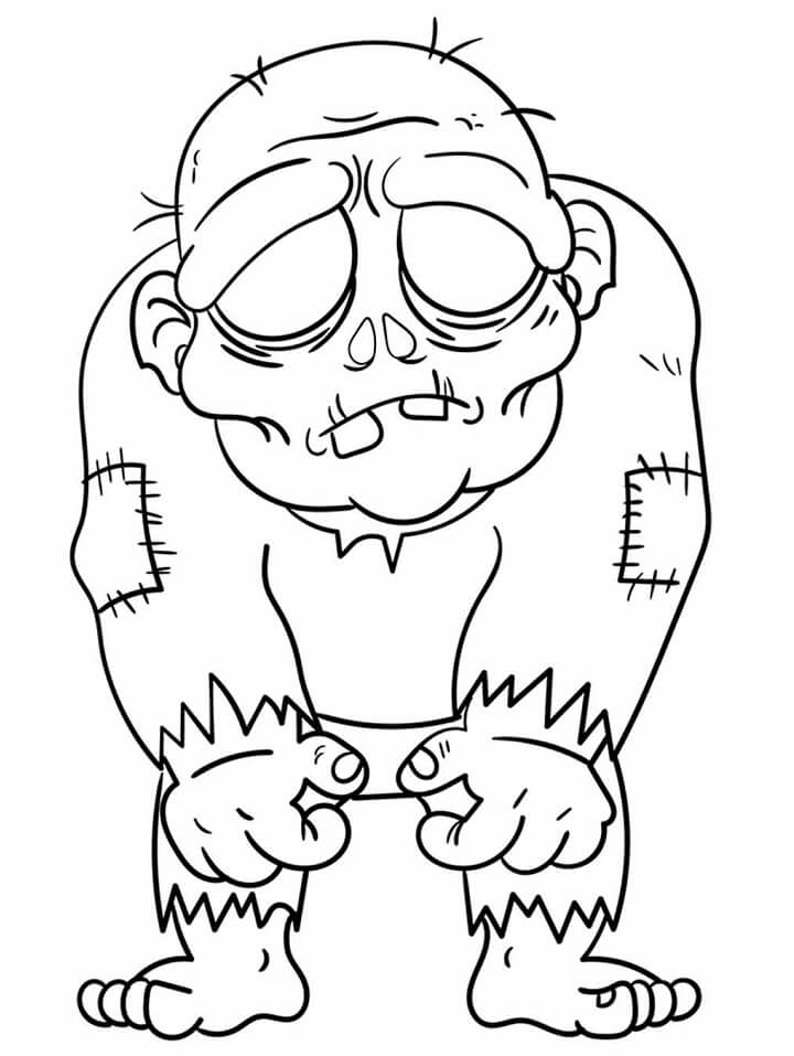 Desenho deZumbi Malvado 4 para colorir