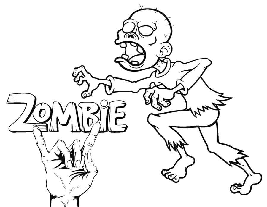 Desenhos de Zumbi para colorir