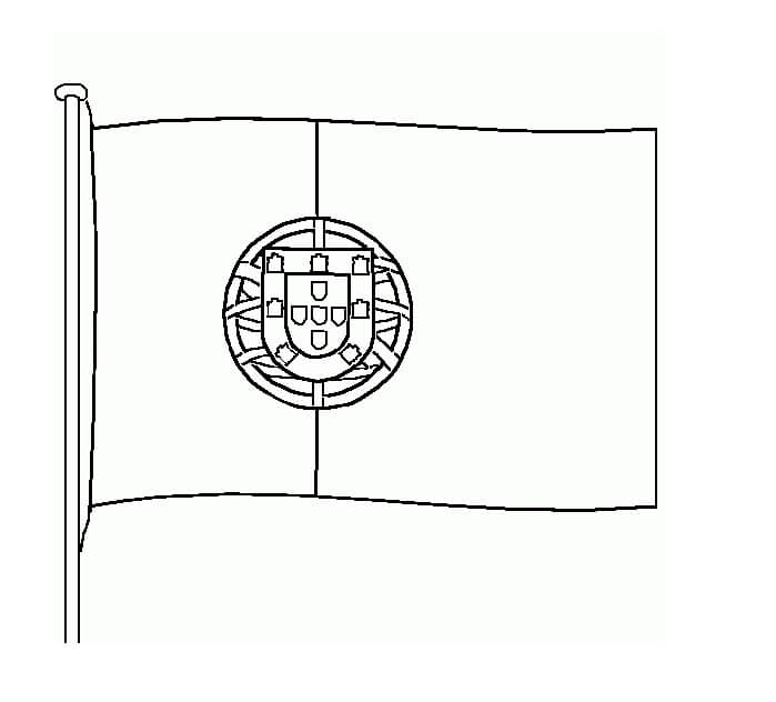 Desenho deBandeira de Portugal 11 para colorir