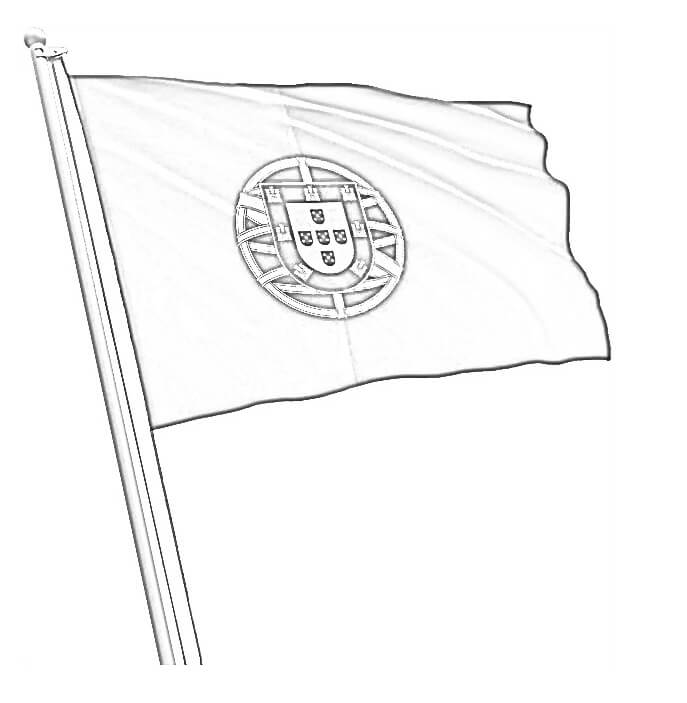 Desenho deBandeira de Portugal 7 para colorir