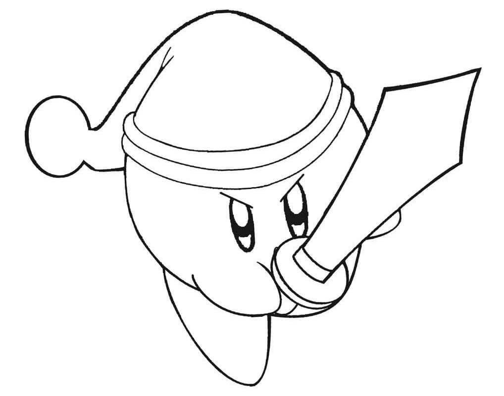 Desenho deKirby Incrível 4 para colorir