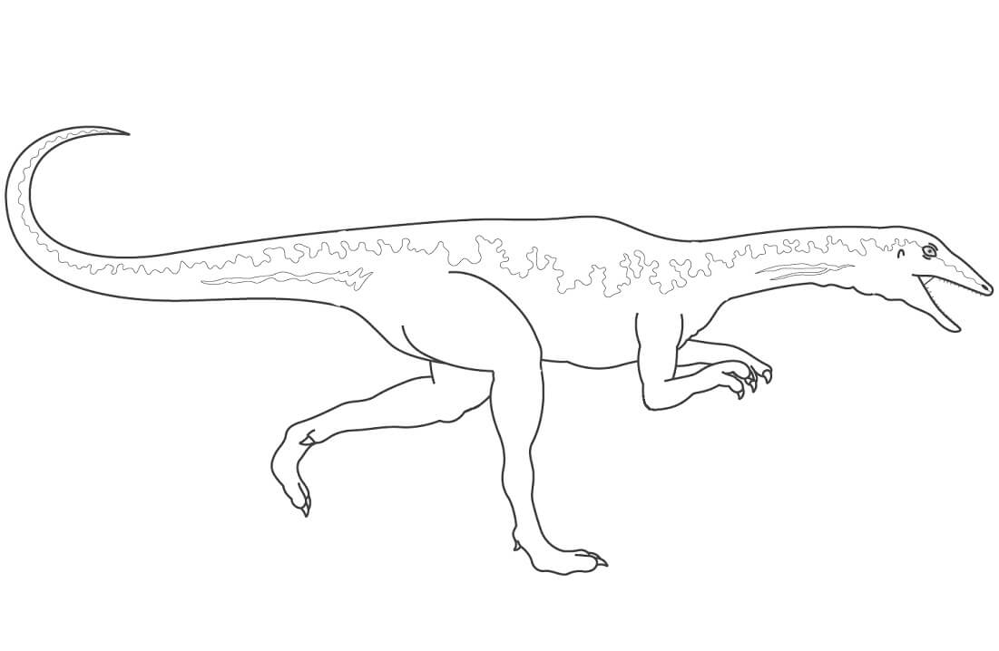 Desenho deVelociraptor Perigoso 5 para colorir