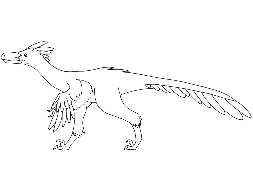 Desenho deVelociraptor Perigoso 7 para colorir